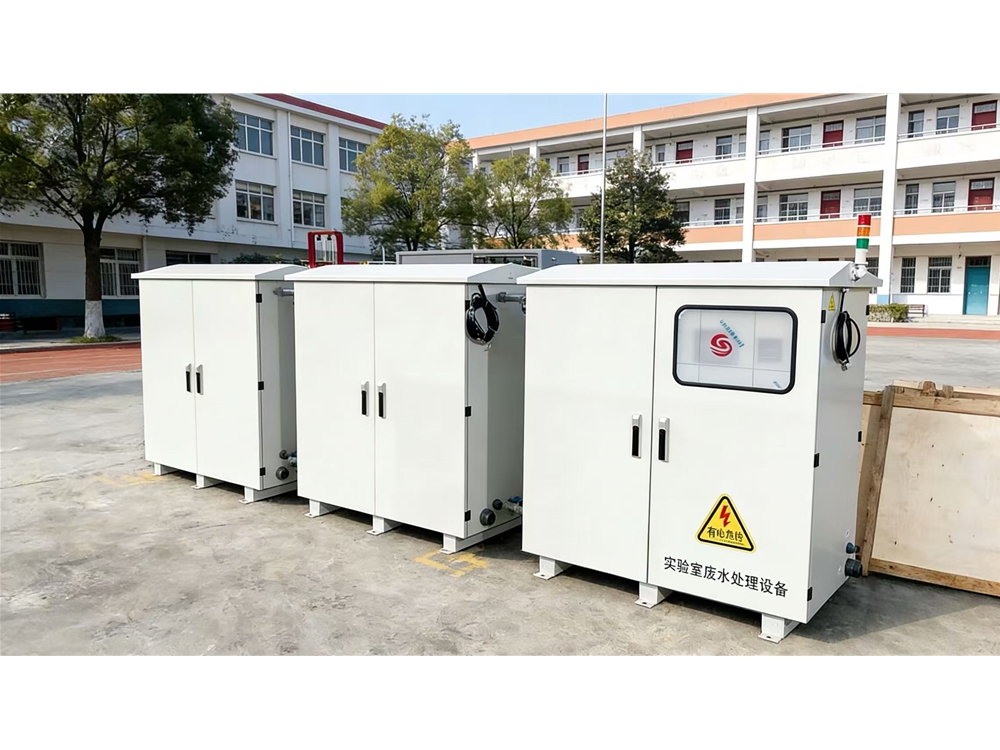 湖南株洲xx學(xué)校實(shí)驗(yàn)室污水處理設(shè)備現(xiàn)場案例